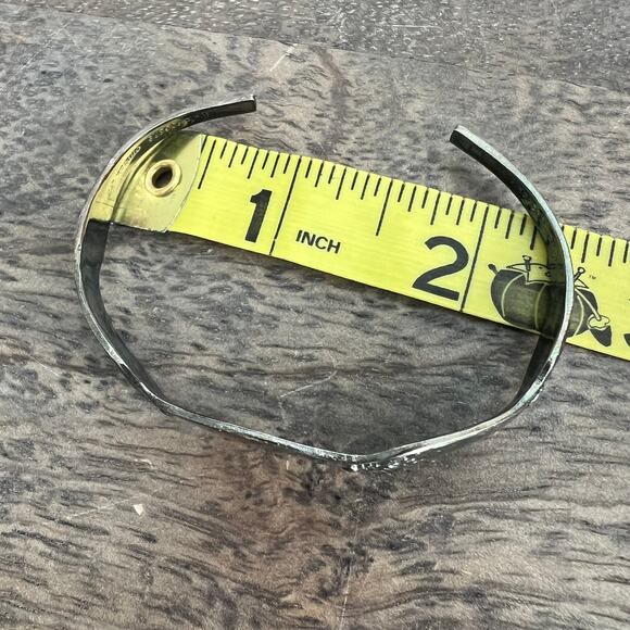 Vintage Wm. A. Rogers Oneida Silver Spoon Cuff Bracelet- Tarnished - Picture 6 of 8